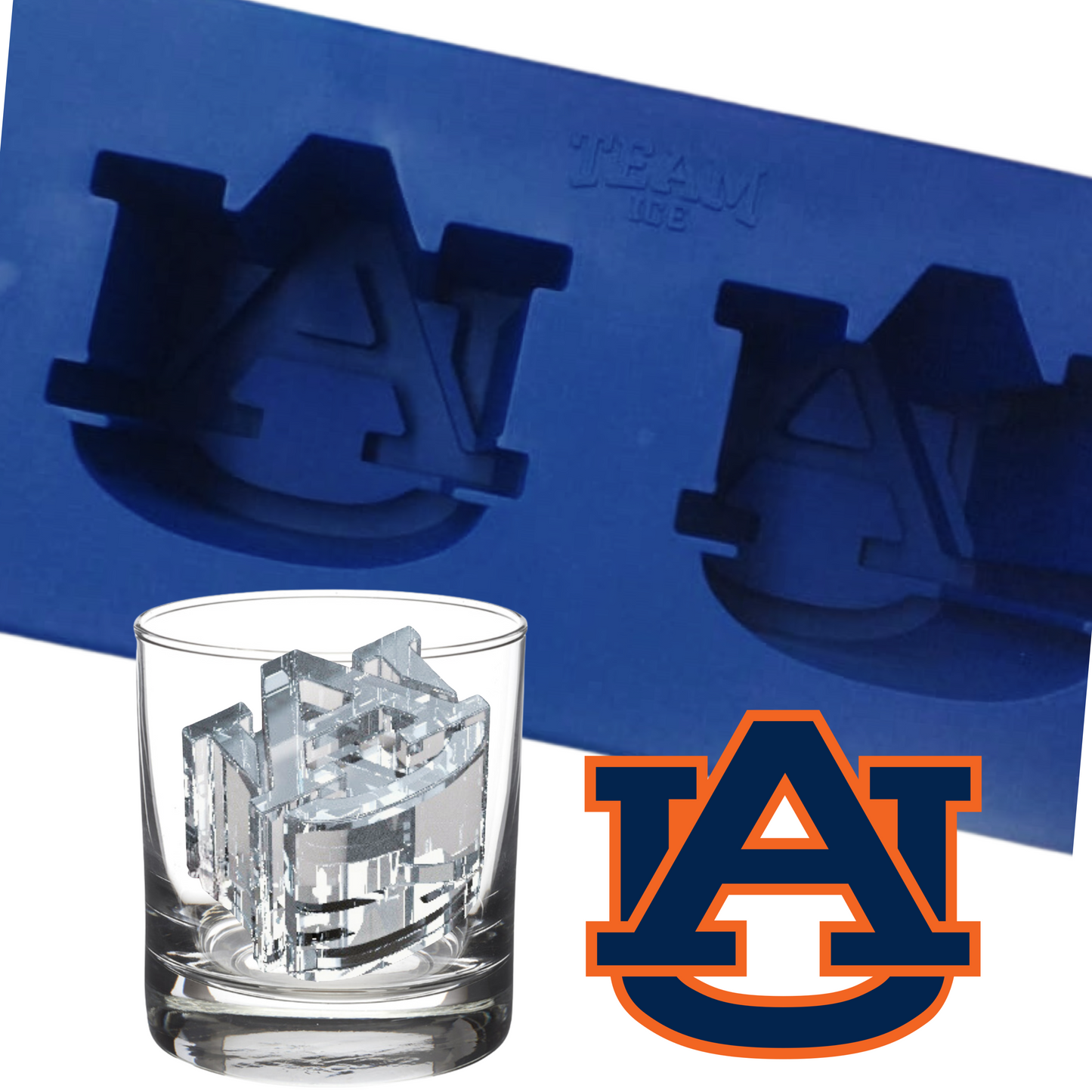 Large Auburn University Ice Molds
