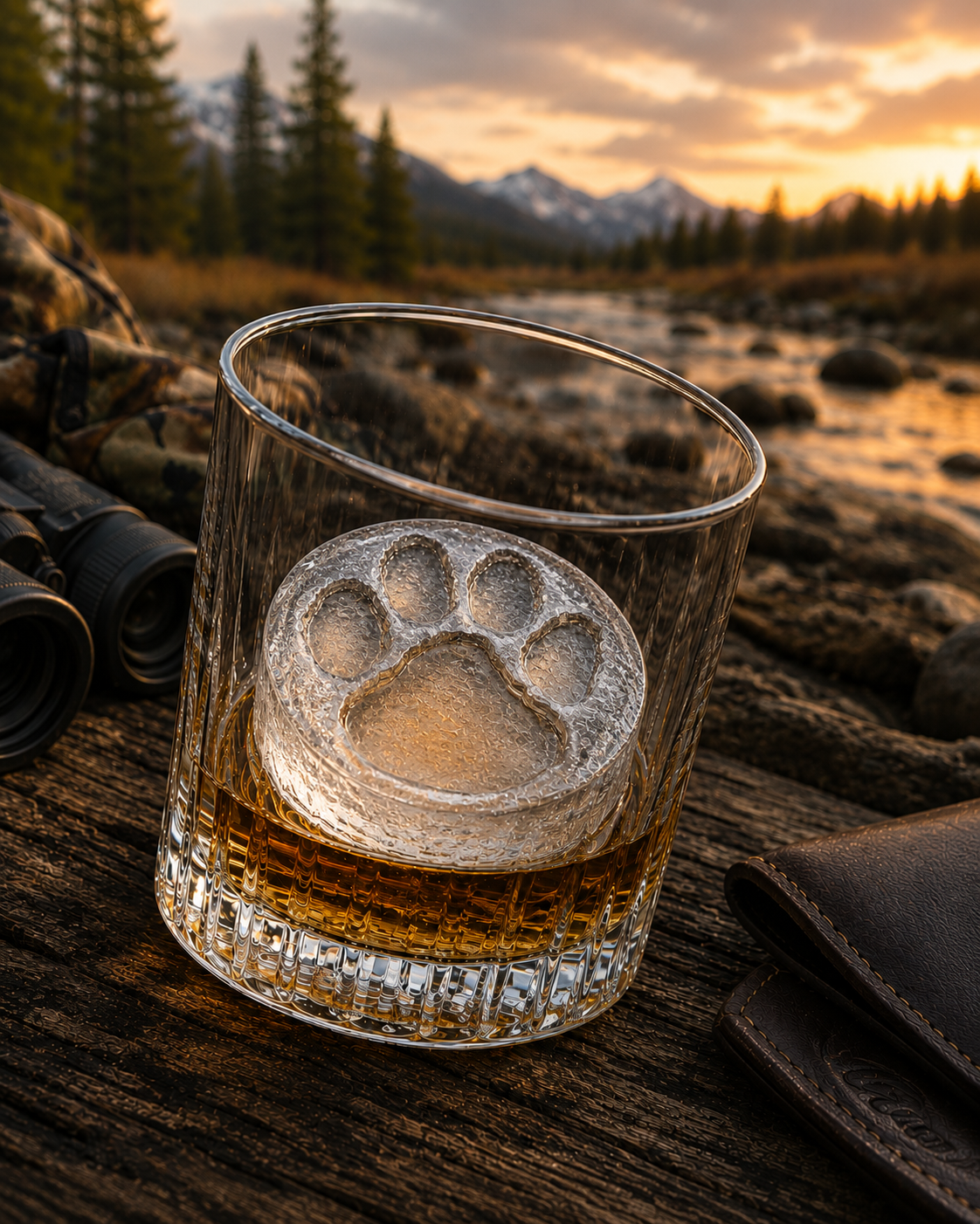 Paw Print Ice Mold Tray Set