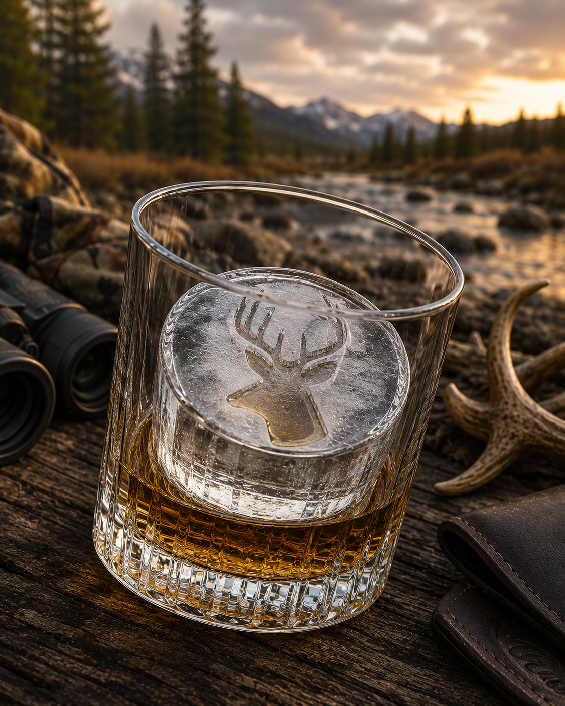 Buck Head Ice Mold Tray Set