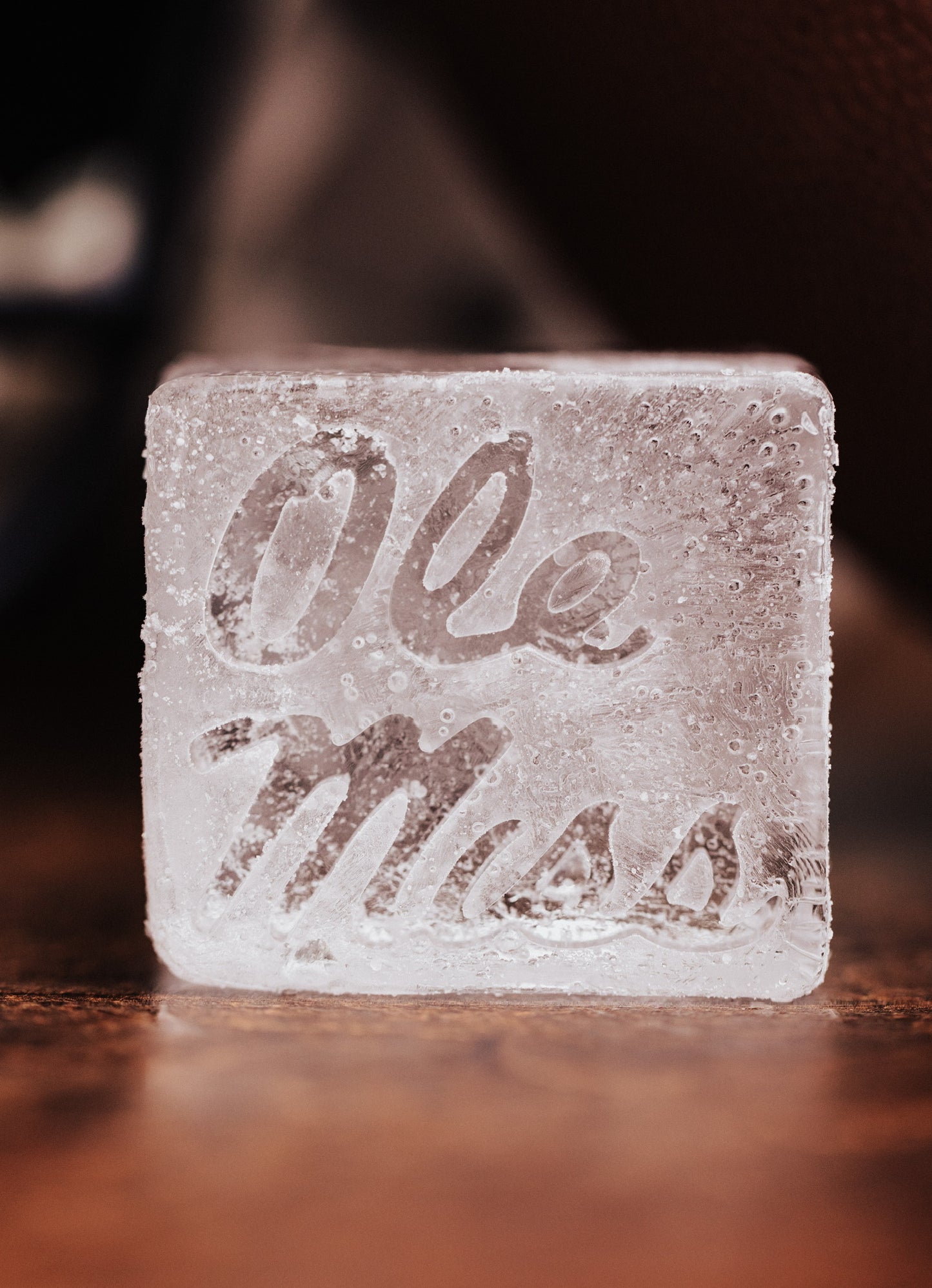 Large Ole Miss-Script Ice Mold